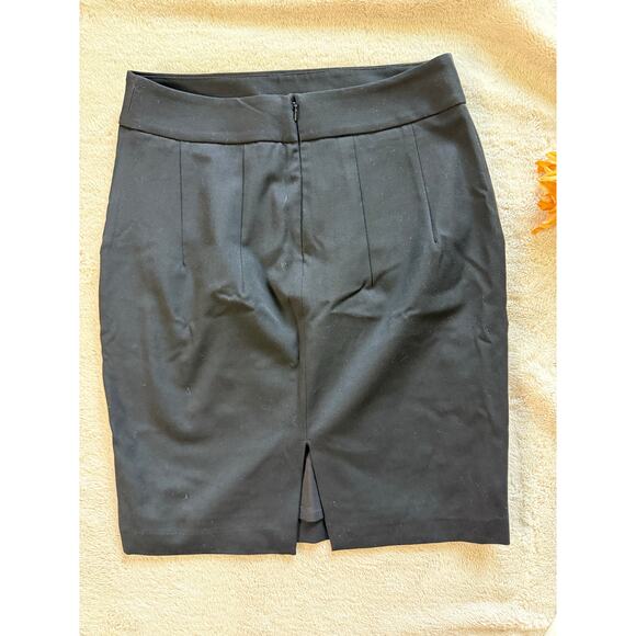 Express Black Pencil Skirt Pockets Size 8 - Picture 5 of 5